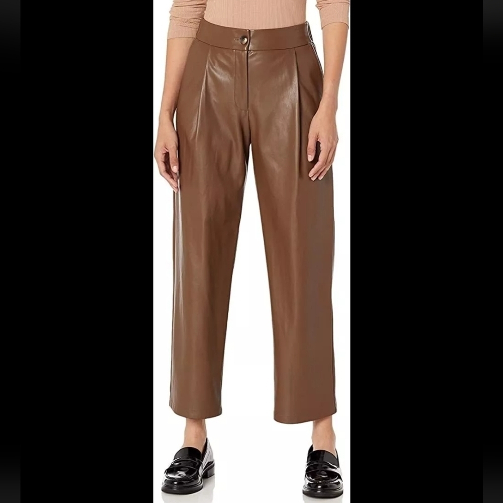 The Drop Faux Leather Pants
